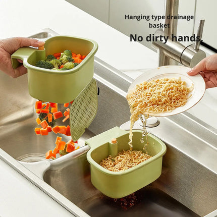 Hanging Sink Drain Basket – Kitchen Strainer for Leftovers & Washing (Pack of 2)