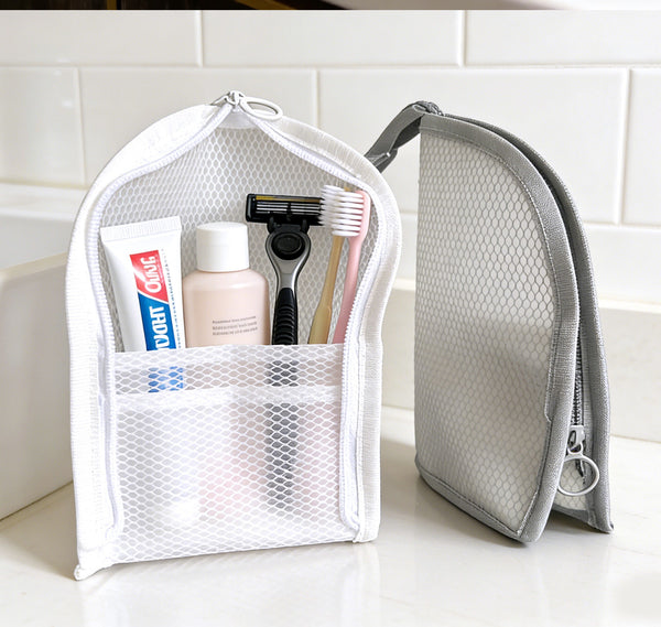 Mesh Toiletry & Beach Storage Bag – Quick-Dry Organizer (Pack of 2)