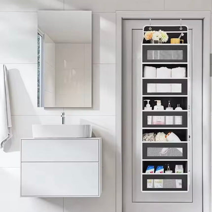 Over-Door Hanging Storage Organizer – Large Capacity with Clear Pockets