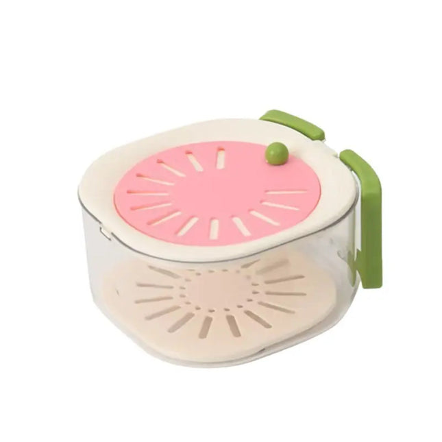 Fruit & Vegetable Drain Storage Box with Handle (Pack of 2)
