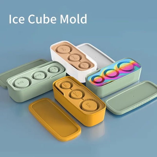 Cylinder Ice Mold for Tumblers – 3 Hollow Ice Sticks with Lid (Fits 20 / 30 / 40 oz)