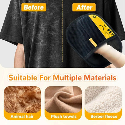 Static Pet Hair Removal Glove – Lint & Cat Hair Remover for Clothes & Sofa (Pack of 2)