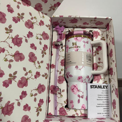 Stanley x LoveShackFancy Floral Quencher Tumbler 40oz with Handle & Straw