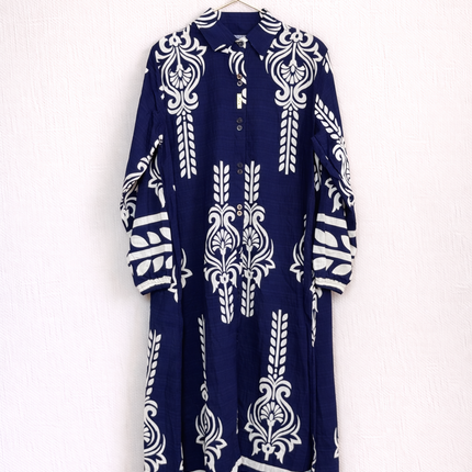 Printed Cotton Long Top