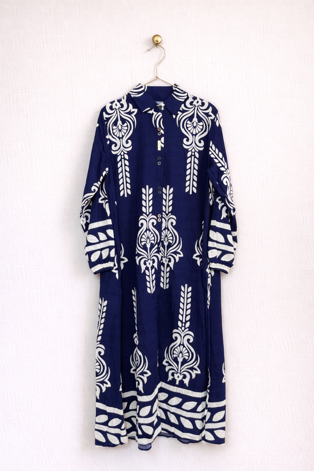 Printed Cotton Long Top