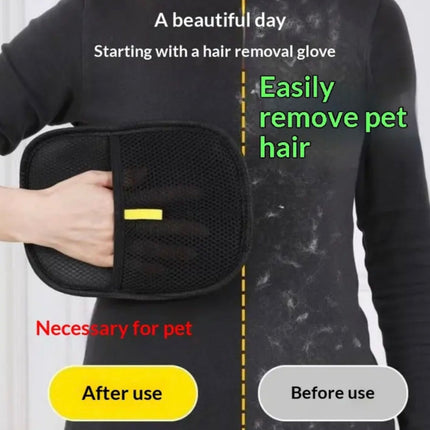 Static Pet Hair Removal Glove – Lint & Cat Hair Remover for Clothes & Sofa (Pack of 2)