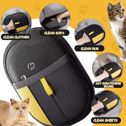 Static Pet Hair Removal Glove – Lint & Cat Hair Remover for Clothes & Sofa (Pack of 2)