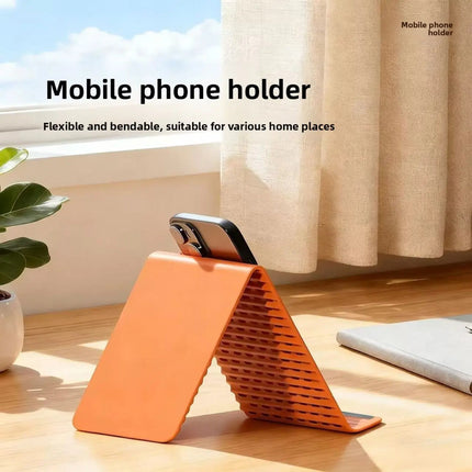 Flexible Foldable Phone & Tablet Stand – Bendable Silicone Holder, Roll-Up & Portable (Pack of 2)