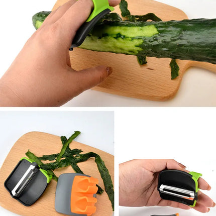 Mini Handheld Finger Peeler – Fruit & Vegetable Kitchen Gadget (Pack of 3)