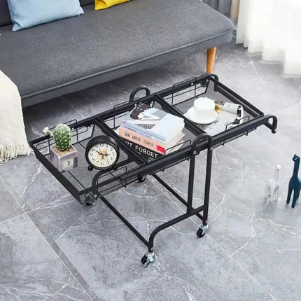 3-Tier Rolling Storage Cart with Wheels – Kitchen & Bathroom Organizer