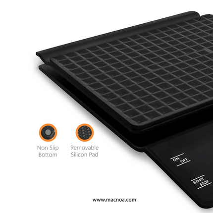 Macnoa Digital Coffee and Kitchen Scale with Timer