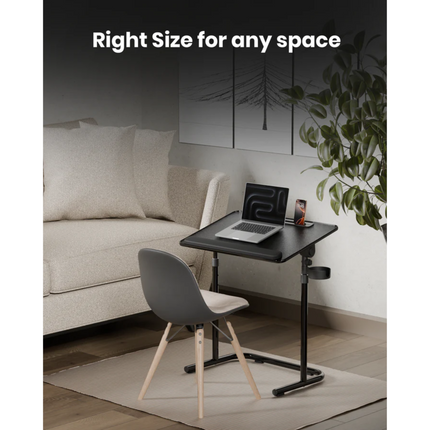 Moxedo FlexMate Adjustable Height Desk for Laptop with Ergonomic Tilt-top Surface