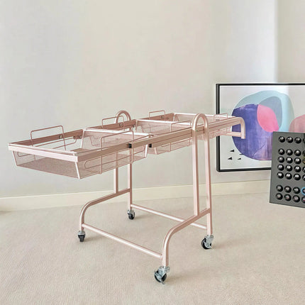 3-Tier Rolling Storage Cart with Wheels – Kitchen & Bathroom Organizer