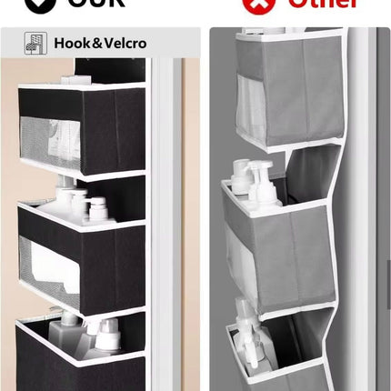 Over-Door Hanging Storage Organizer – Large Capacity with Clear Pockets