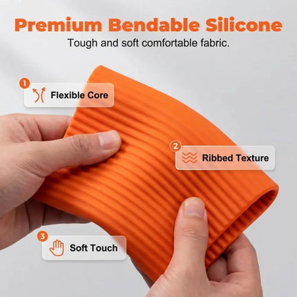Flexible Foldable Phone & Tablet Stand – Bendable Silicone Holder, Roll-Up & Portable (Pack of 2)