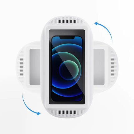 Waterproof Shower Phone Holder – Anti-Fog, 480° Rotating, Touch-Screen Wall Mount