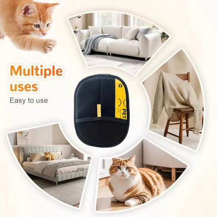 Static Pet Hair Removal Glove – Lint & Cat Hair Remover for Clothes & Sofa (Pack of 2)