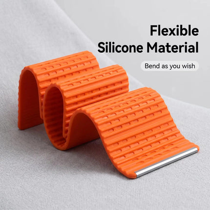 Flexible Foldable Phone & Tablet Stand – Bendable Silicone Holder, Roll-Up & Portable (Pack of 2)