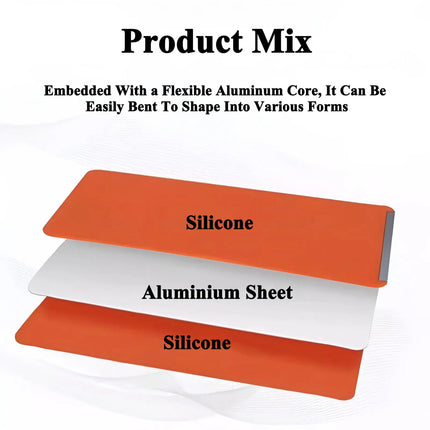 Flexible Foldable Phone & Tablet Stand – Bendable Silicone Holder, Roll-Up & Portable (Pack of 2)