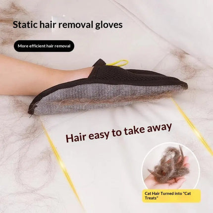 Static Pet Hair Removal Glove – Lint & Cat Hair Remover for Clothes & Sofa (Pack of 2)