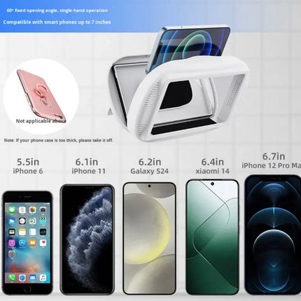 Waterproof Shower Phone Holder – Anti-Fog, 480° Rotating, Touch-Screen Wall Mount