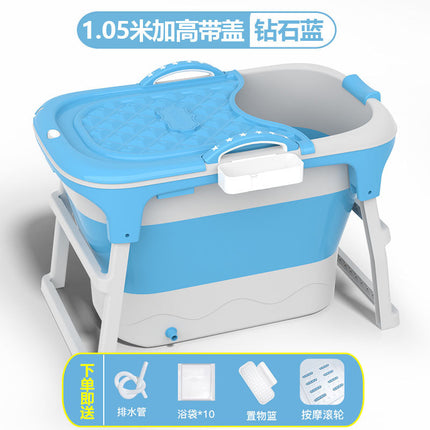 Portable Collapsible Soaking Bathtub for Adults | Home Spa Tub