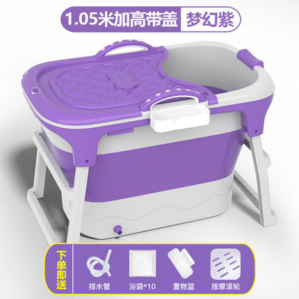 Portable Collapsible Soaking Bathtub for Adults | Home Spa Tub