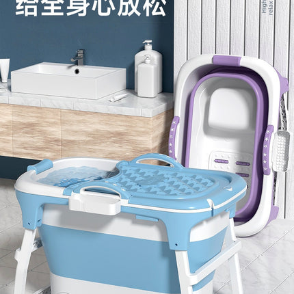 Portable Collapsible Soaking Bathtub for Adults | Home Spa Tub