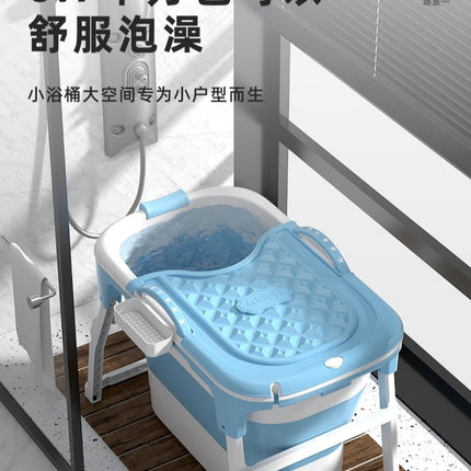 Portable Collapsible Soaking Bathtub for Adults | Home Spa Tub