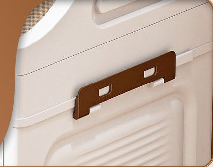 Foldable Storage Cabinet with Clear Doors & Wheels – 47 cm Wide (3 / 4 / 5 Layers)