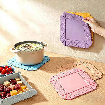 Foldable Magnetic Silicone Mat &amp; Tray – Heat-Resistant 2-in-1 Storage Pad