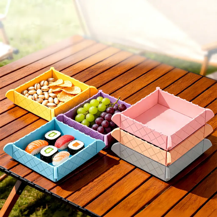 Foldable Magnetic Silicone Mat &amp; Tray – Heat-Resistant 2-in-1 Storage Pad