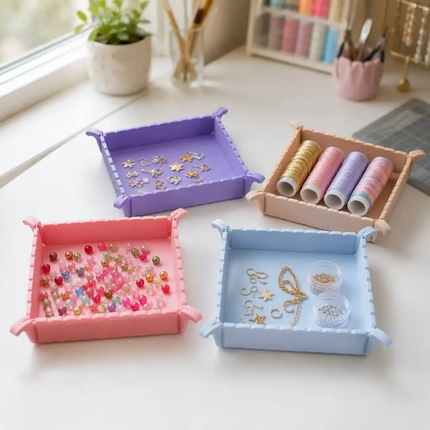 Foldable Magnetic Silicone Mat &amp; Tray – Heat-Resistant 2-in-1 Storage Pad