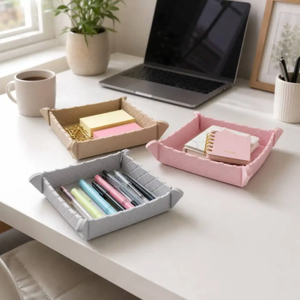 Foldable Magnetic Silicone Mat &amp; Tray – Heat-Resistant 2-in-1 Storage Pad