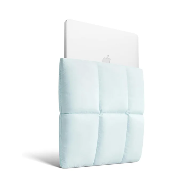 Puffy Quilted Laptop Sleeve – Soft Padded Protective Case (15–15.6")