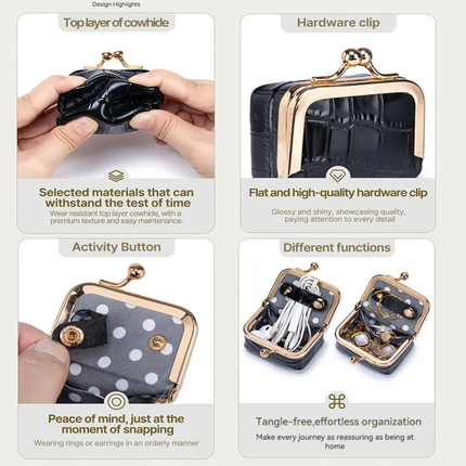 The Pocket Vault™ – Genuine Leather Mini Jewelry & Accessory Case