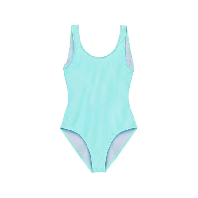 Baby blue bathing suit