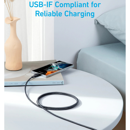 Anker 322 Nylon Braided USB-C to USB-C Cable (3ft / 0.9m)