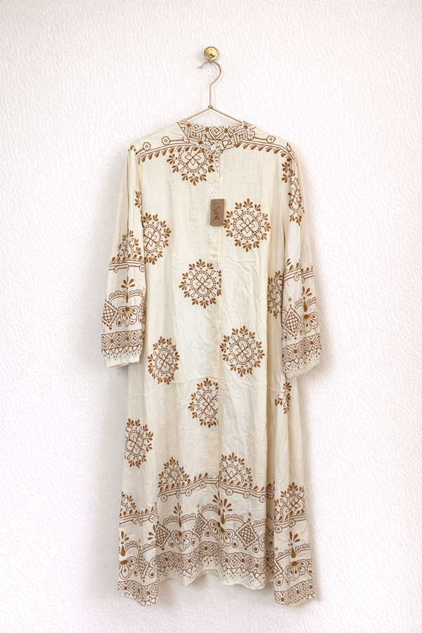 Printed Cotton Long Top
