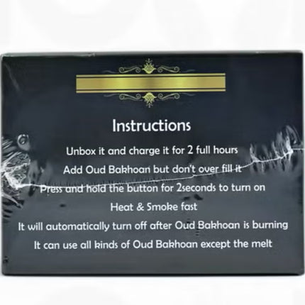 Electric USB Rechargeable Bakhoor Incense burner for Home Office and Car