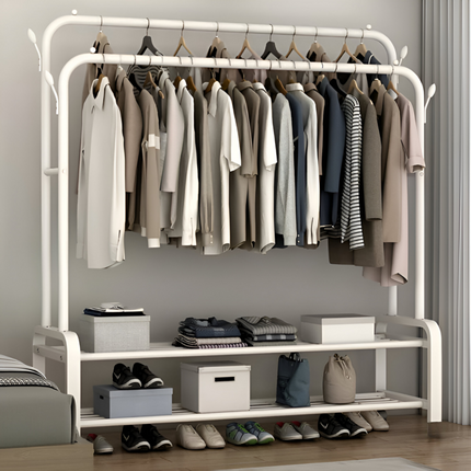 Clothes Organizer Stand with Wheels