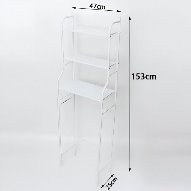Over-The-Toilet Storage Rack – 3-Tier Bathroom Organizer Shelf