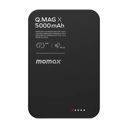 Momax Q.Mag X 5000mAh Gen2 Magnetic Wireless Power Bank
