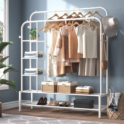 Clothes Organizer Stand with Wheels
