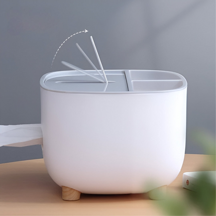 Ecoco Desktop Tissue Box with Organizer