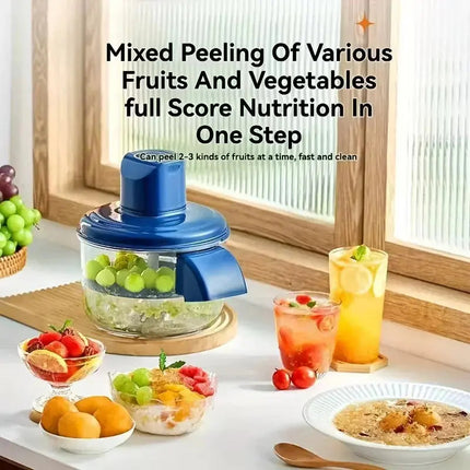 Automatic Electric Fruit & Vegetable Peeler-Food Processor for Fast, Hands-Free Peeling