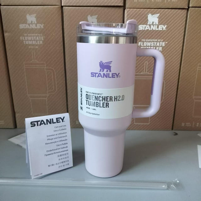 Stanley Quencher H2.0 FlowState Tumbler – 40oz | Hot Pink Stainless Steel Travel Mug