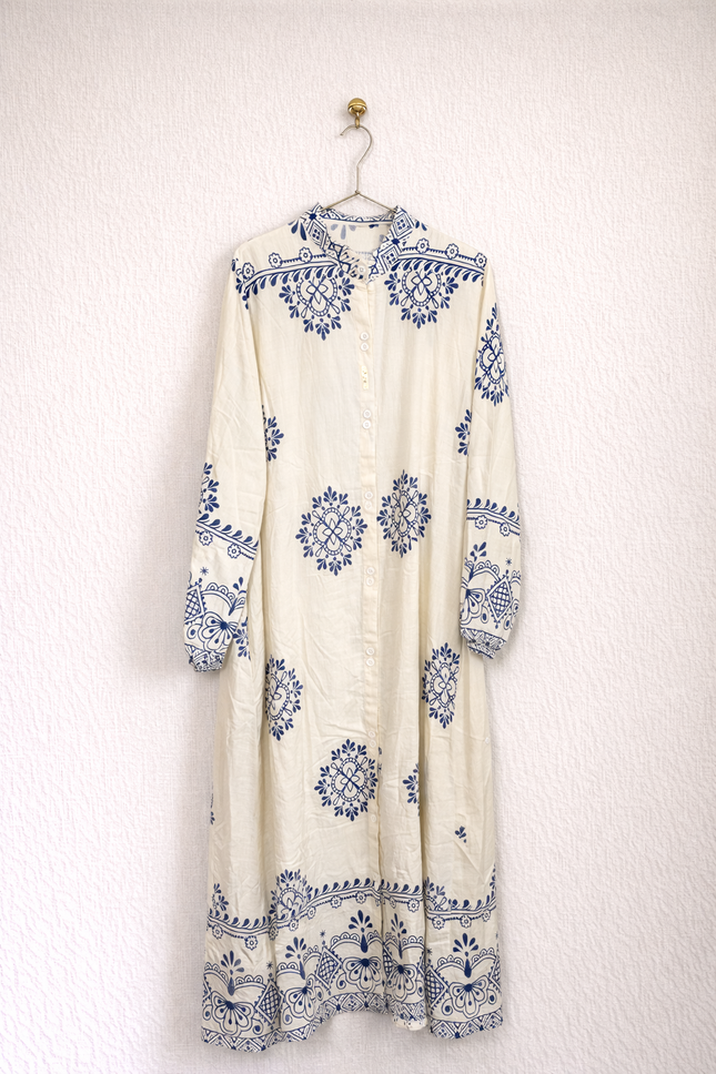 Printed Cotton Long Top