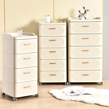 Modular Drawer Storage Cabinet with Wheels – Multi-Size Organizer