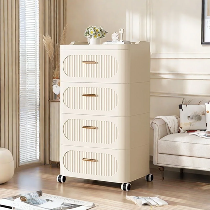 Modular Drawer Storage Cabinet with Wheels – Multi-Size Organizer